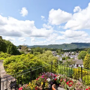 the view from Hillthwaite House, Lake district