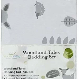 Kinder Valley Complete 7 Piece Grey Toddler Bed Bundle