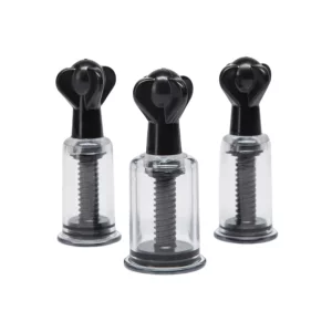 A product image of the DOMINIX Nipple and Clit Triple Sucker Set