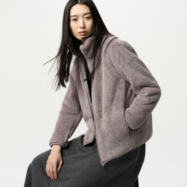 Women’s Fluffy Fleece Zipped Jacket