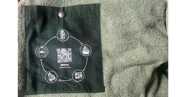 Inner pocket of the Rapanui Women's Changing Robe