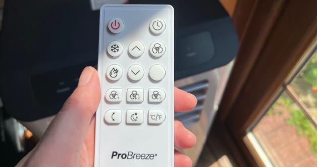Mumsnet home editor Poppy O'Neill tests the Pro Breeze 12,000 BTU air conditioner