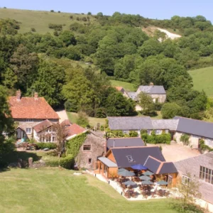 a farm in the countryside