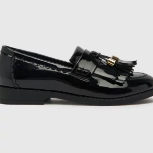 schuh Black Lacy Loafer