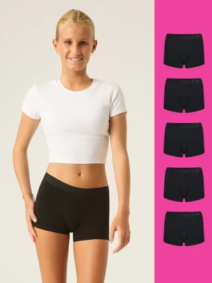 Teen Hipster Boyshort 5 Pack, was £90, now £72