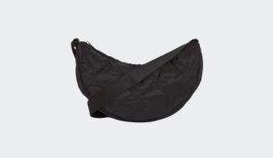 Black Half Moon Quilted Bag