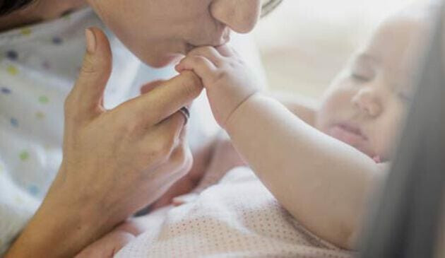 Newborn baby in hospital