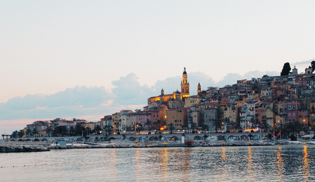 Menton on the French riviera