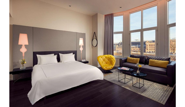 a hotel room at Victoria hotel, amsterdam