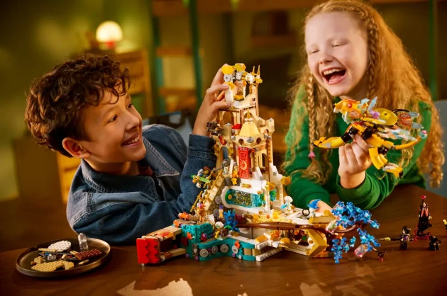 Children playing with LEGO® DREAMZzz™ Castle Nocturnia