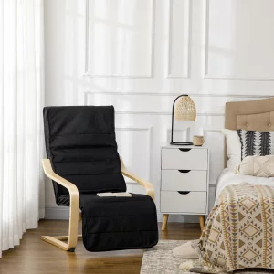 HOMCOM Wooden Lounging Chair