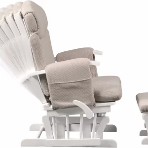KUB Chatsworth Glider Nursing Chair and Foot Stool