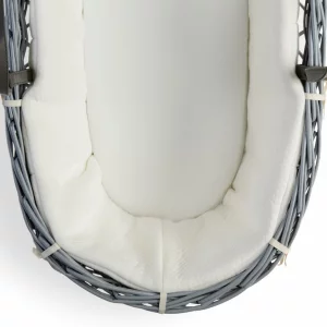 Clair de Lune Wicker Moses Basket Fibre Mattress