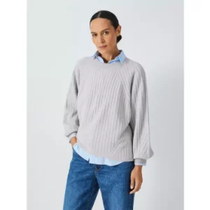 John Lewis Wool Crew Rib Sweater, £55