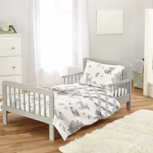 Kinder Valley Complete 7 Piece Grey Toddler Bed Bundle