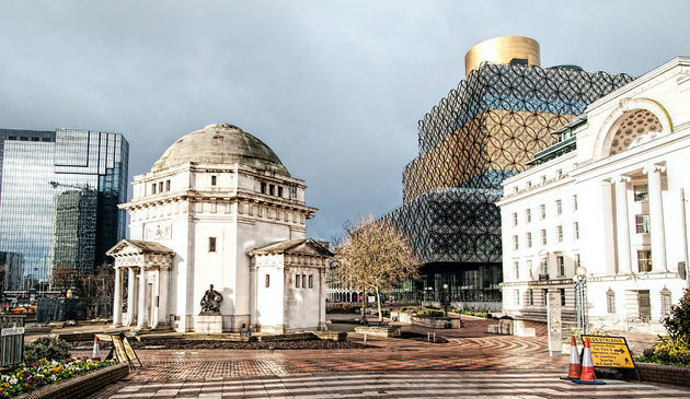 the centre of Birmingham