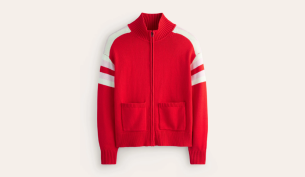 Knitted Zip-up Cardigan