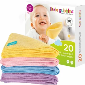 Little Gubbins microfibre baby wipes