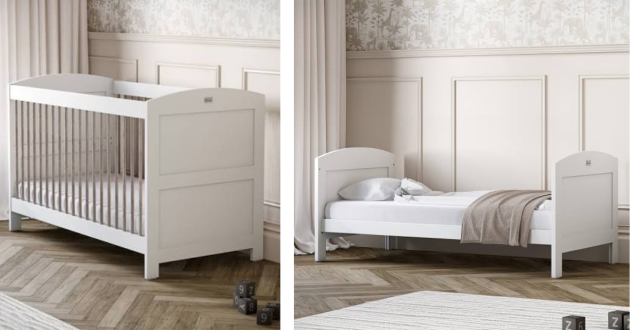 silver cross valencia cot  bed to toddler bed