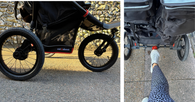 Out n About Nipper Double V6 brake and wheels