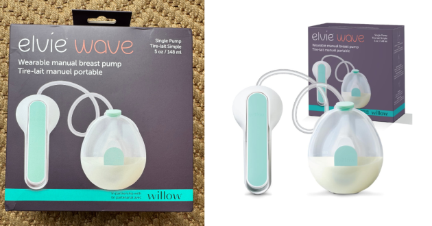 Elvie Wave manual breast pump in the box