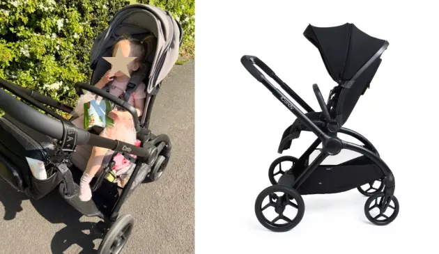 Little girl in iCandy Core 2 pushchair
