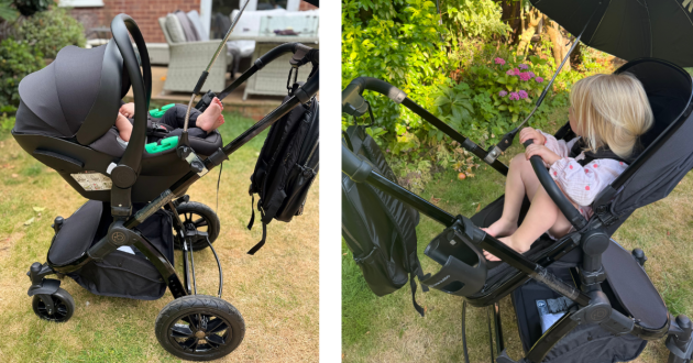 _Ickle Bubba Stomp Luxe Elements Edition travel system parent and world facing