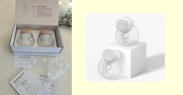 Momcozy S9 Pro box with contents