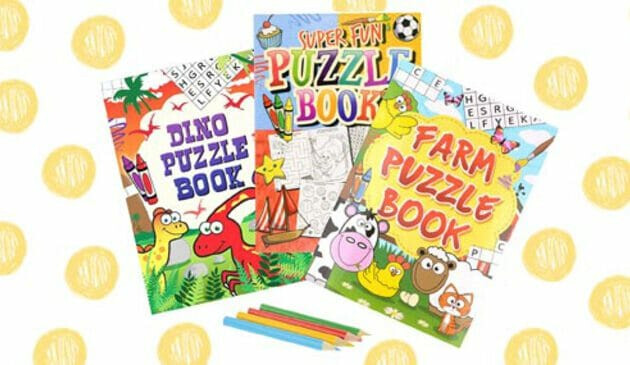 Mini puzzle activity book set