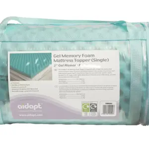 Aidapt memory foam 5cm mattress topper