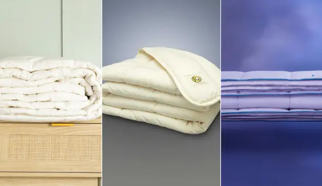 A selection of all season duvets in a grid
