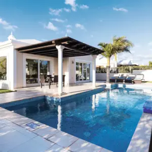 Alondra Villas pool and garden