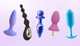 A photo collage of anal toys from the likes of Smile Makers, LELO, biird, Lovehoney and B-Vibe