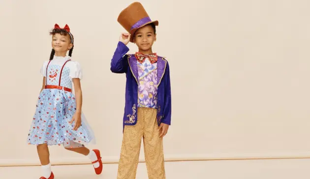 Children model costumes from Tu Clothing for World Book Day