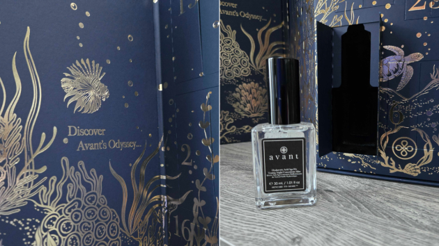 Close up of the design details on the Avant Odyssey Advent Calendar 2026