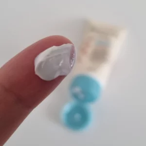 Aveeno Baby Daily Care Barrier Cream on finger
