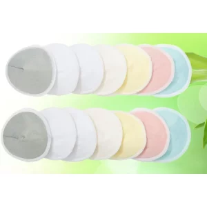 Baby bliss organic bamboo breast pads stock image