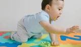 Baby crawling