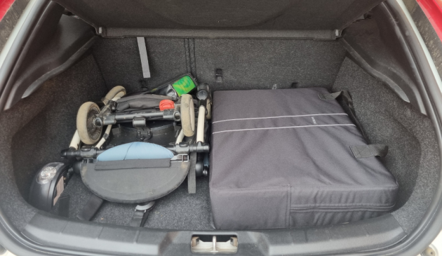 BabyBjörn Travel Cot Light in car boot