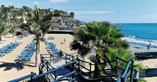 The resort of Bahia Feliz in Gran Canaria
