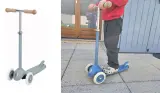 Child riding Banwood Eco Scooter