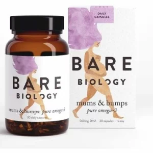 Bare Biology Mums &amp; Bumps Pure Omega 3 Fish Oil Capsules