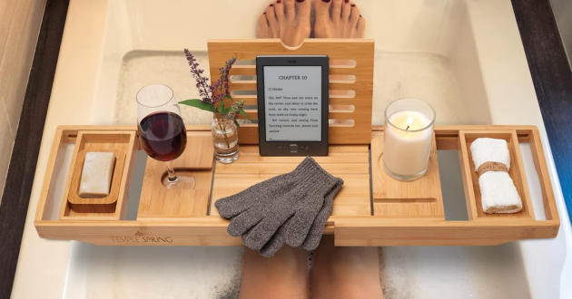 Temple Spring Wooden Bath Tray