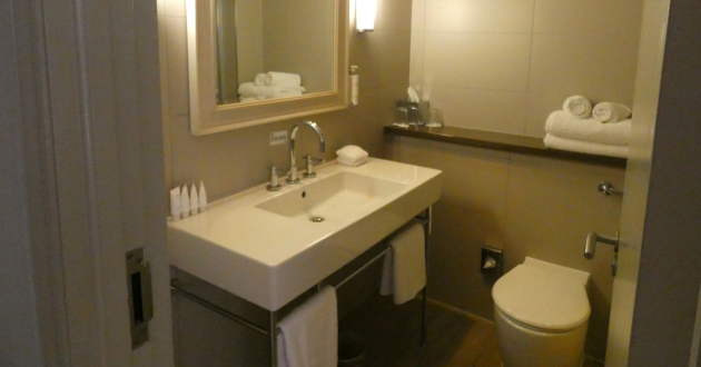 Our bathroom at The Belfry