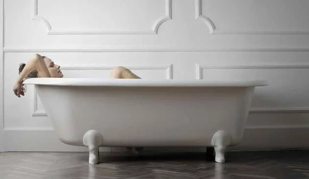 Woman in the bath