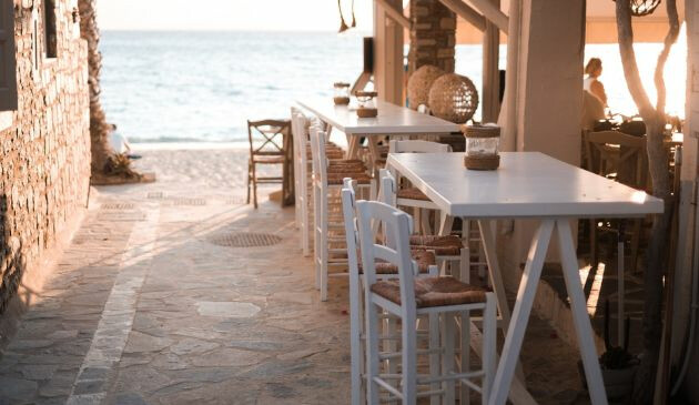 Beachfront tavera Naxos