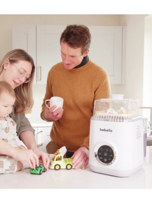 bebello washer stock image of family