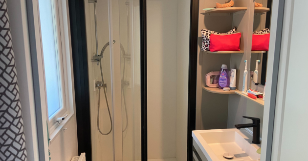 Bathroom in a Premium holiday home at Eurocamp Bella Italia