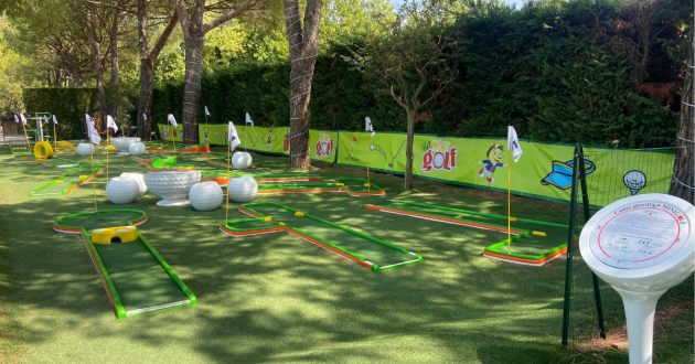 The crazy golf course at Eurocamp Bella Italia