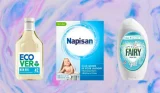 a collage of the best laundry detergents for babies